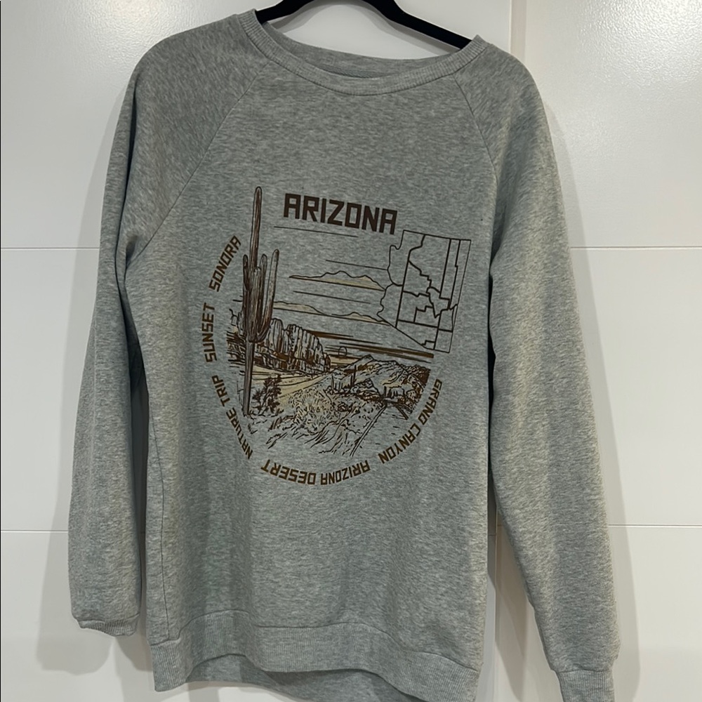 Arizona Graphic Gray Sweatshirt